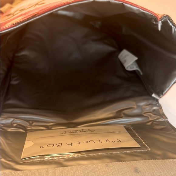 Sugar Booger Insulated Pink and Yellow Scenic Pattern Lunchbox Bag - Picture 5 of 9